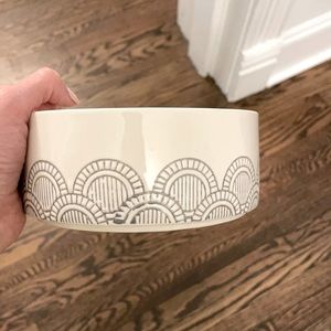 White bowl with Grey detail